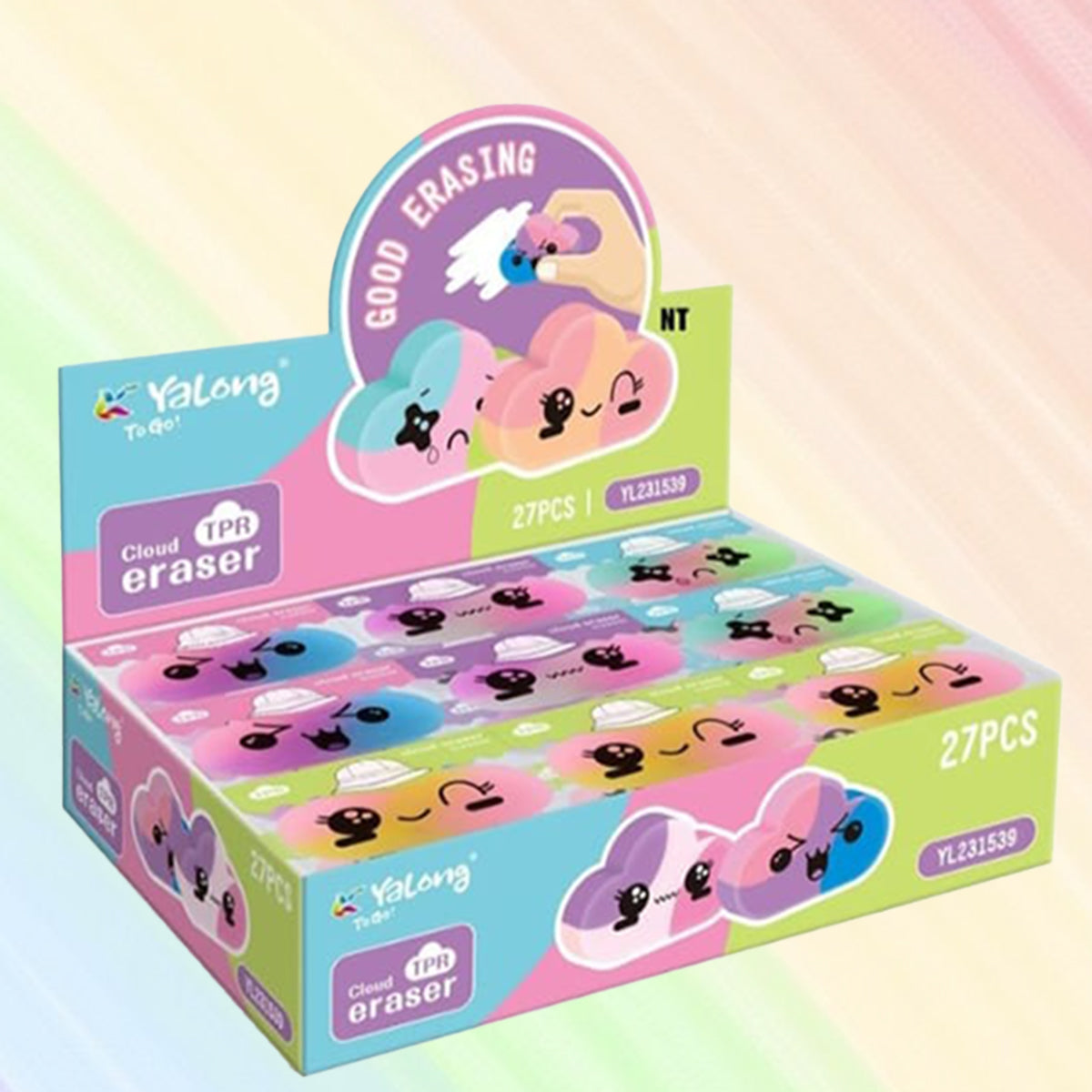 VR-Q-9-2  YL231539 Cloud eraser  No 142267 27pcs display box 540pcs ctn