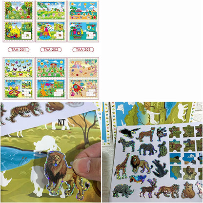 YR-B-34-4 DIY puzzle sticker No 561723 24pc pack CTN