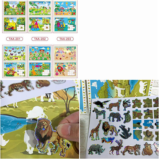 YR-B-34-4 DIY puzzle sticker No 561723 24pc pack CTN