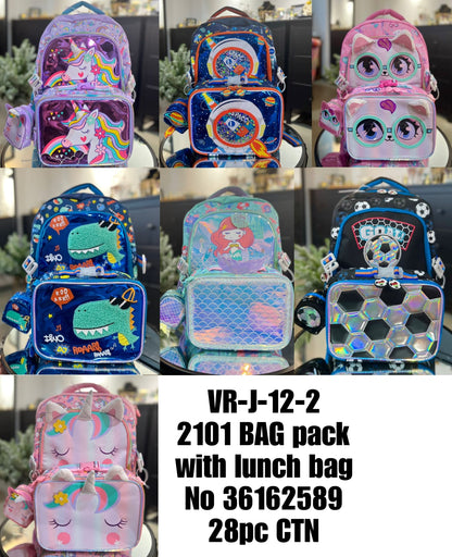 VR-J-12-2 2101 BAG pack with lunch bag No 36162589  28pc CTN