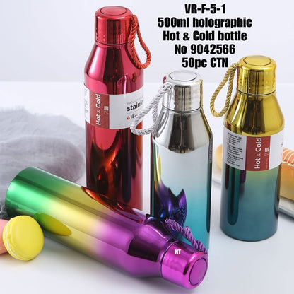 VR-F-5-1  500ml holographic  Hot & Cold bottle  No 9042566  50pc CTN