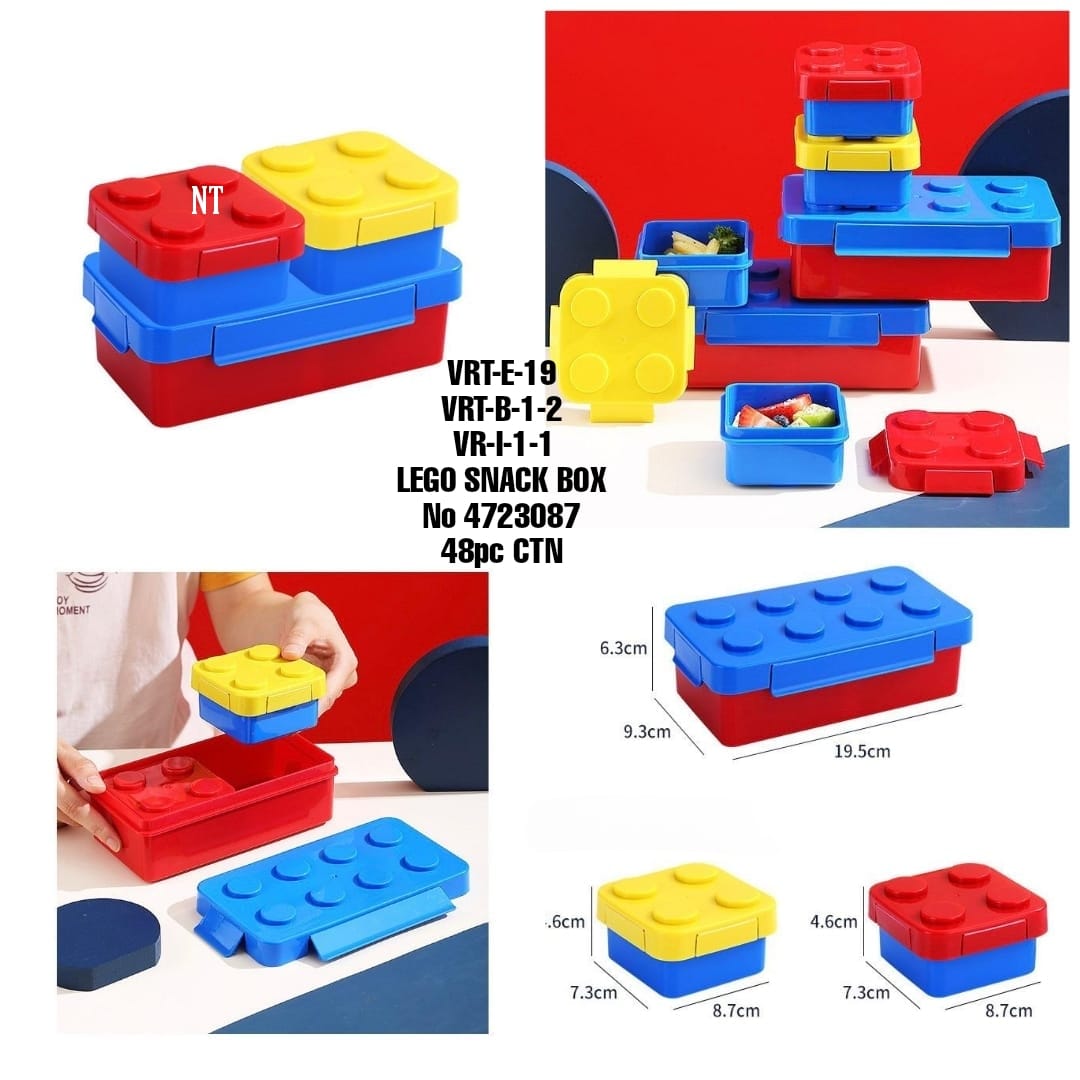 VRT+19 VRT-B-1-2 VR+I-I LEGO lunch box No 4723087 48pc CTN