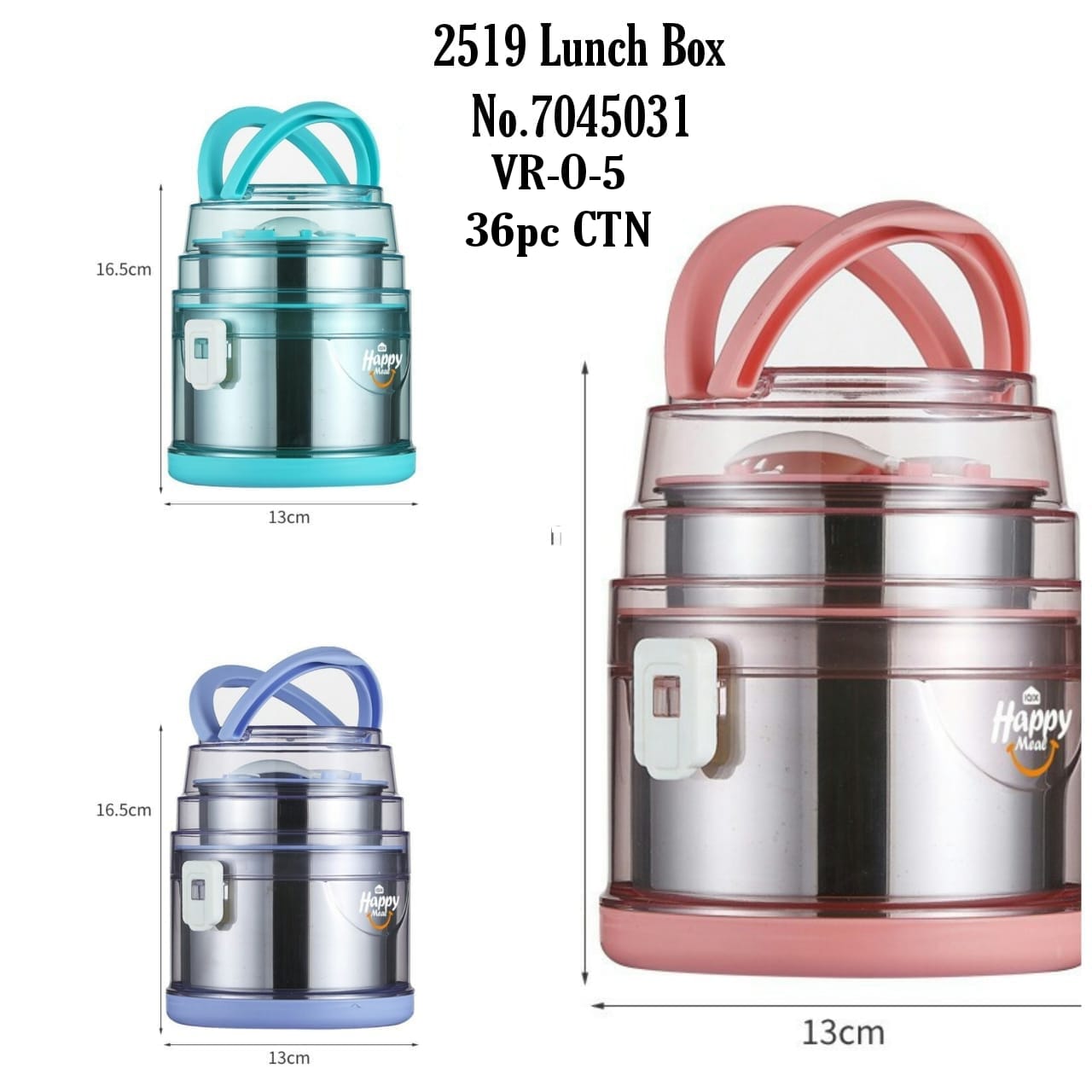 2519 Lunch Box No.7045031 VR-O-5 36pc CTN