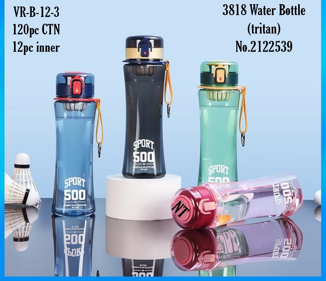 3818 Water Bottle (tritan) No.2122539