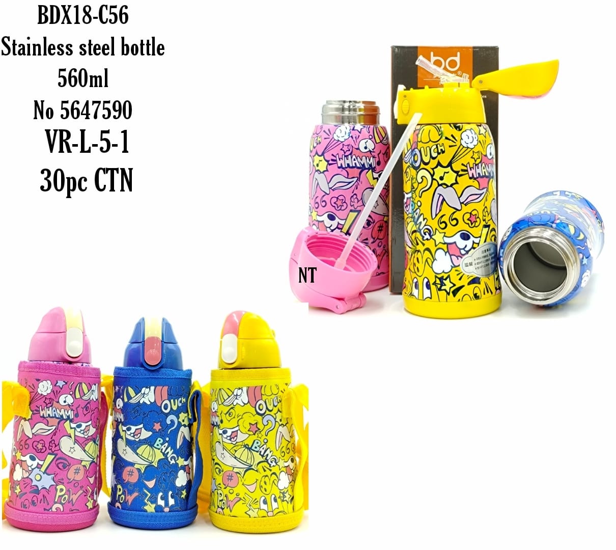 BDX18-C56 Stainless steel bottle 560ml No 5647590 CTN