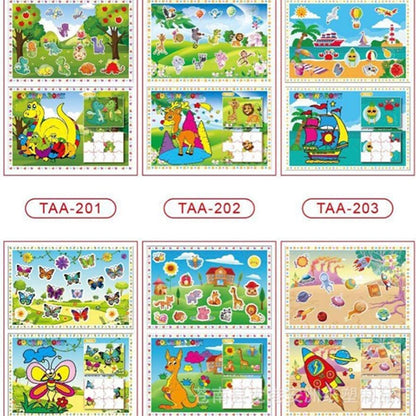 YR-B-34-4 DIY puzzle sticker No 561723 24pc pack CTN