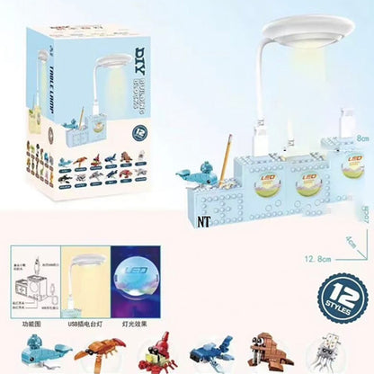 DIY building blocks Table lamp with pencil sharpener No 4520095 YR-L-4-11 CTN