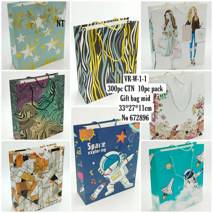 VR-W-I-I 300pc CTN 10pc pack Gift bag mid No 672896