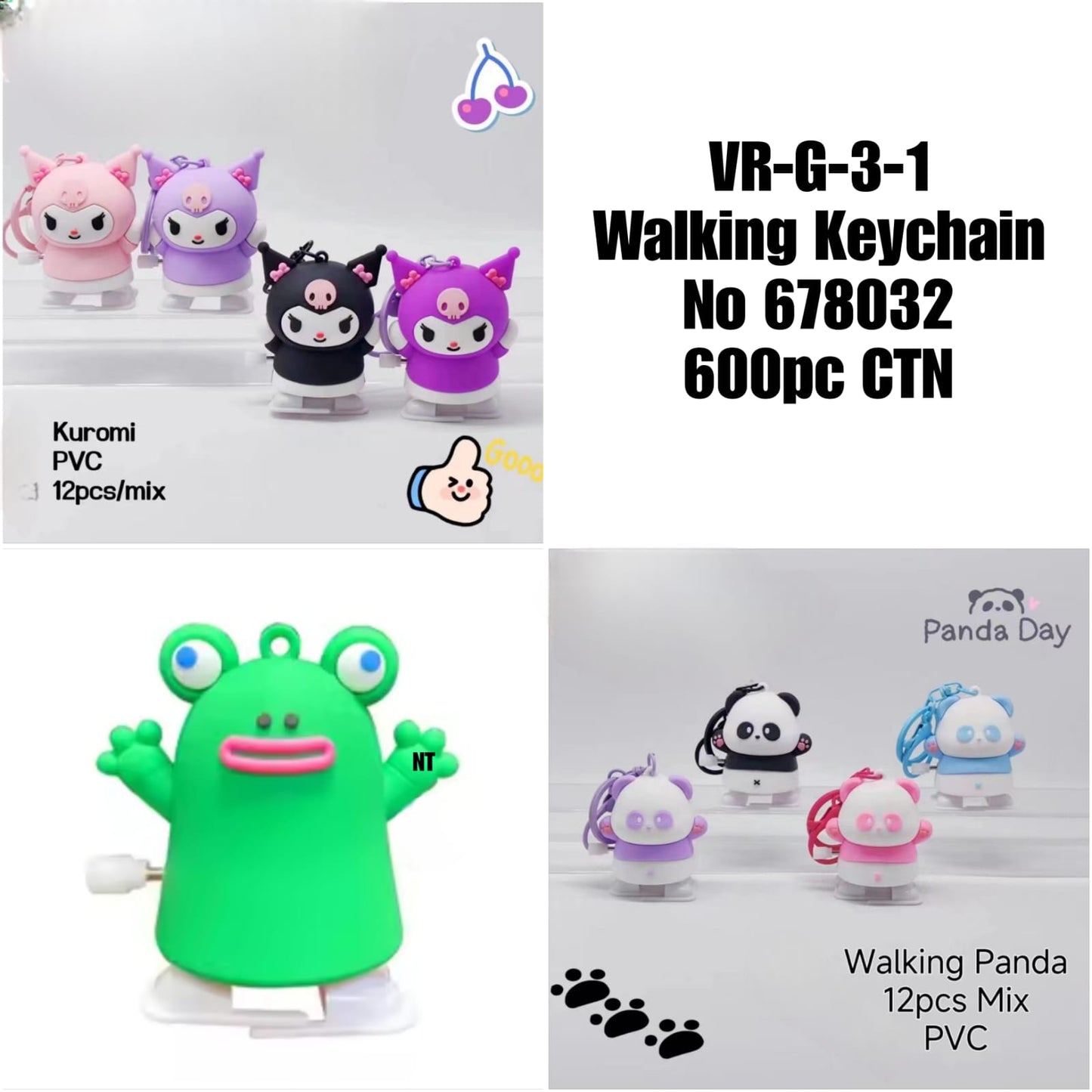 VR-G-3-1 Walking Keychain No 678032 CTN