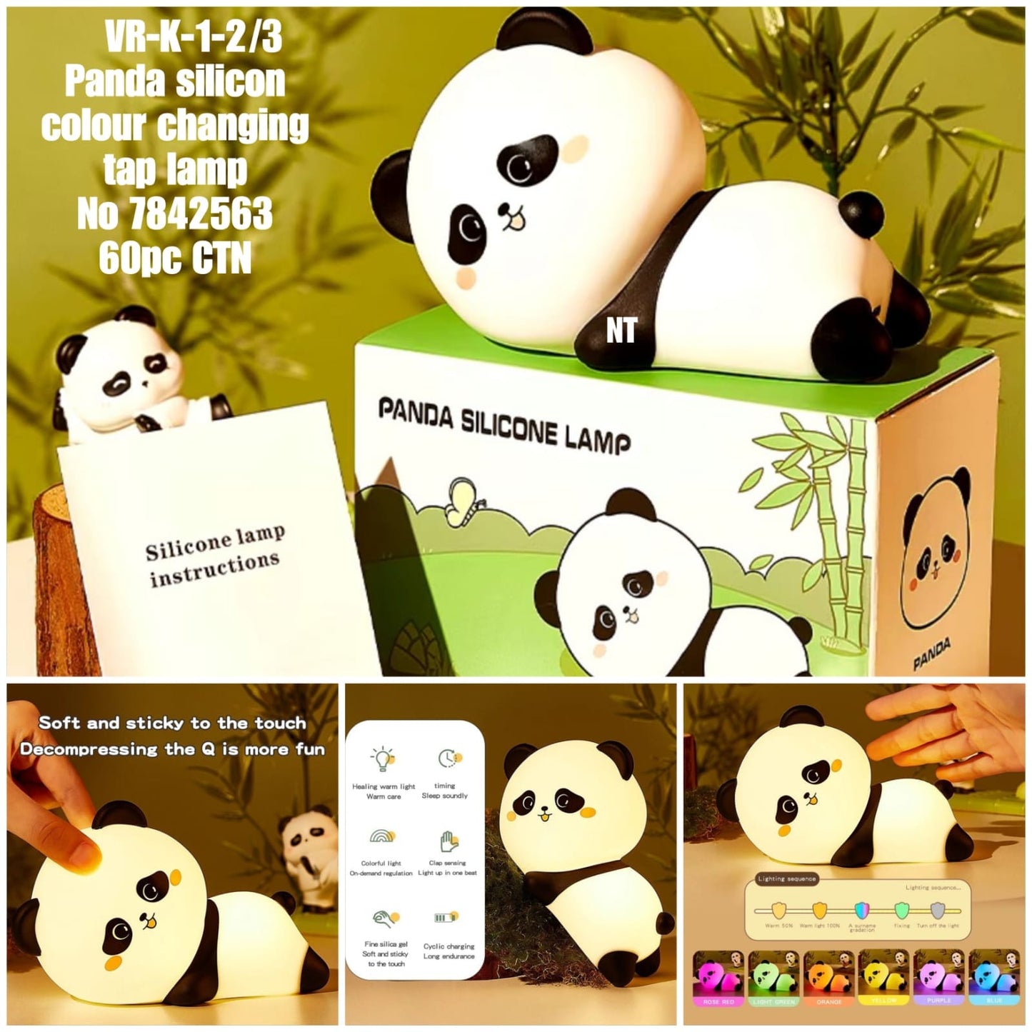 UR-K_I-Ø3 Panda silicon- colour changing N tapdanij No 7842563