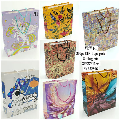 VR-W.1-1fiOå 300pc CTN IOpc pack Gift bag mid No 672896