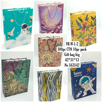 YR-W.l-2 CTN 10pc pack Gift bag big No 563542