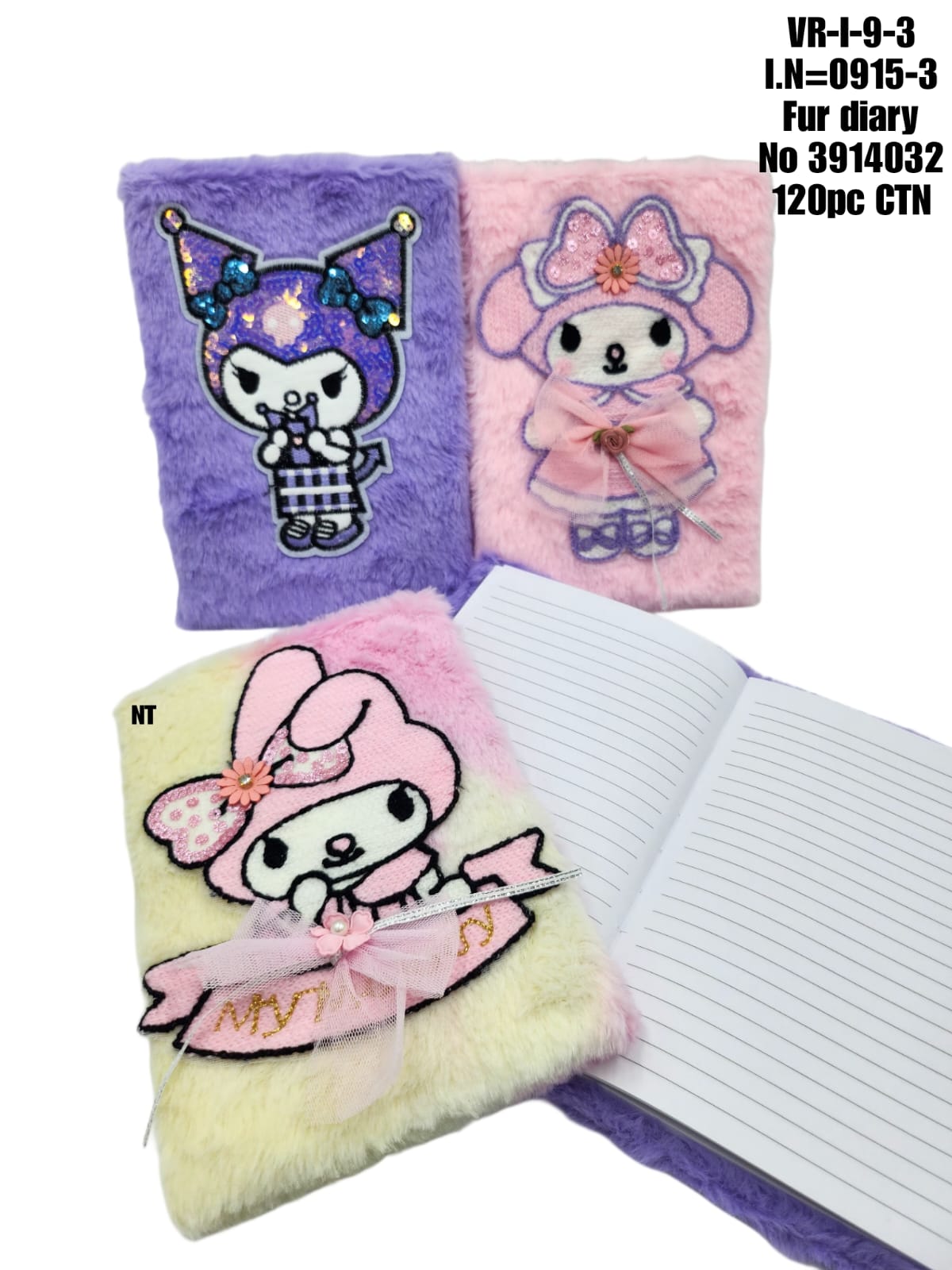 UR-1-9-3 lN=0915-3 Fur diary No 3914032 120pc CTN