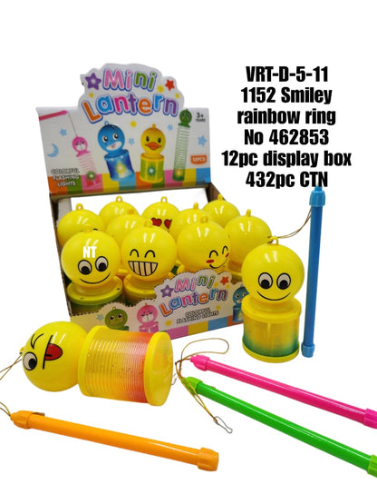 URT-D-5-11 1152 smiley rainbow ring No 462853 12pc displays box
