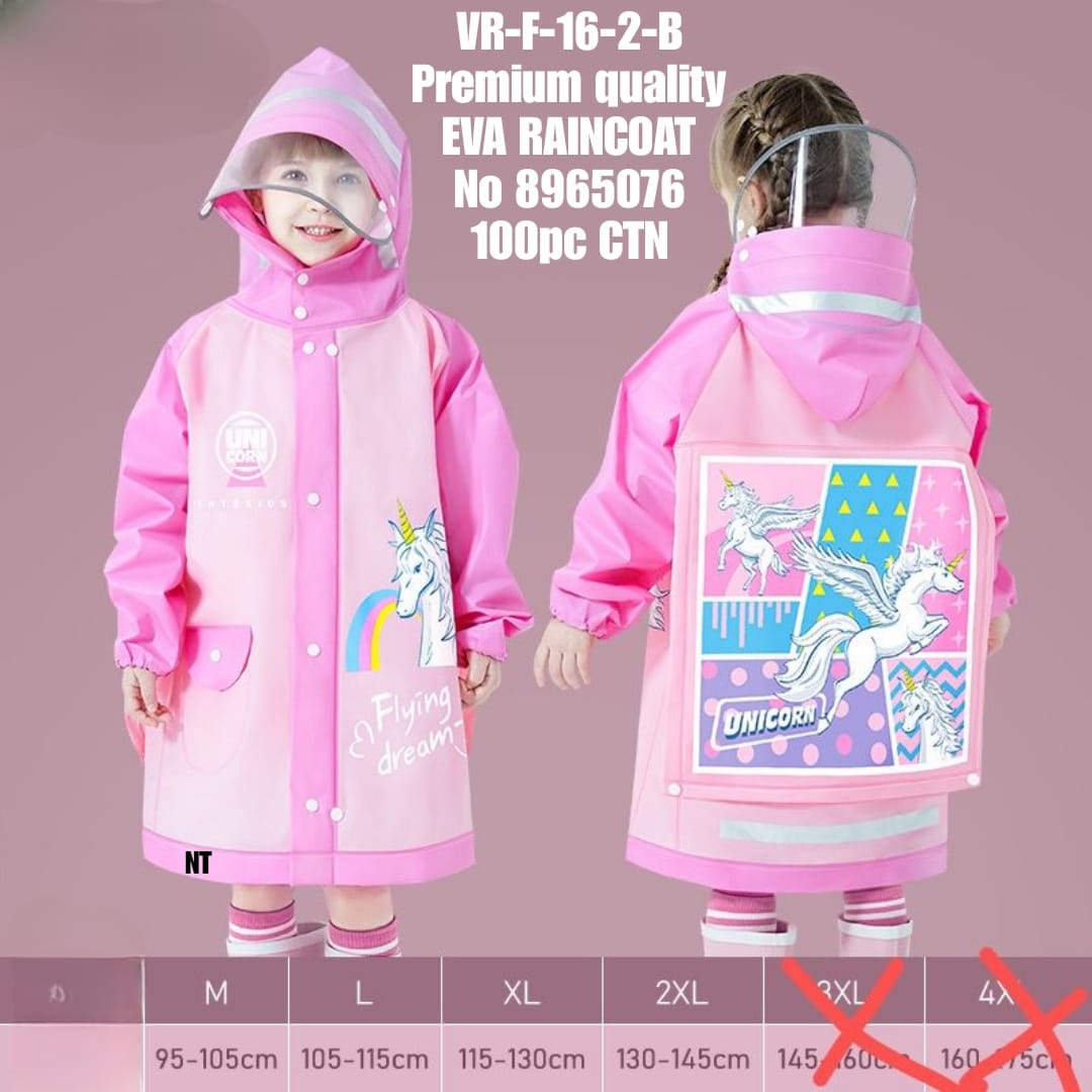 VR-F-16-2-B Premium quality EVA RAINCOAT No 8965076 IOO PC CTN