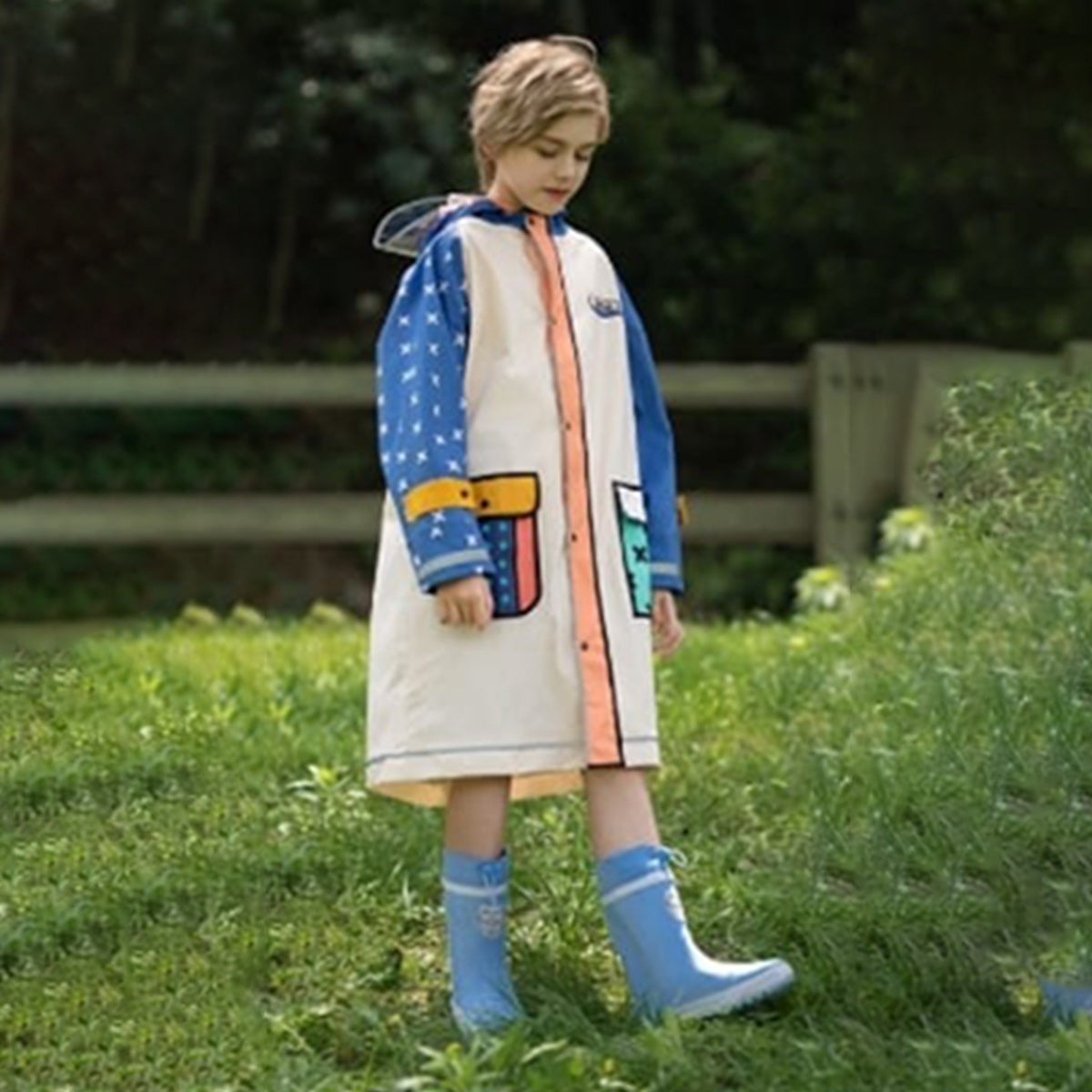 UR-F-16-1-A-B Premium quality kids RAINCOAT No 90160016 100pc CTN