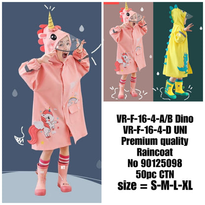 UR-F-16-4-WB Dino UR-F-16-4-D UNI Premium quality Raincoat No 90125098 CTN size  S-M-L-XL
