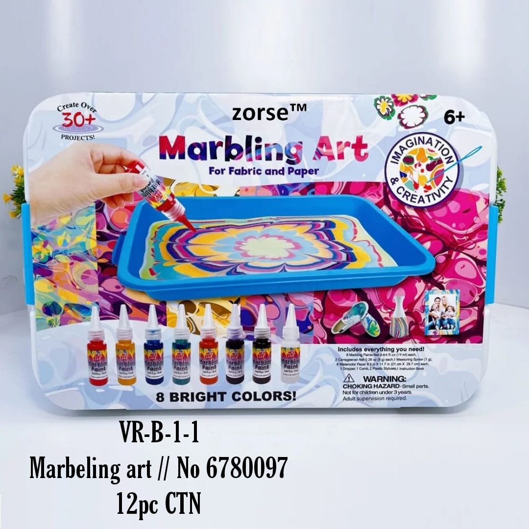 VR-B-1-1  Marbling art  No 6780097 12pc CTN