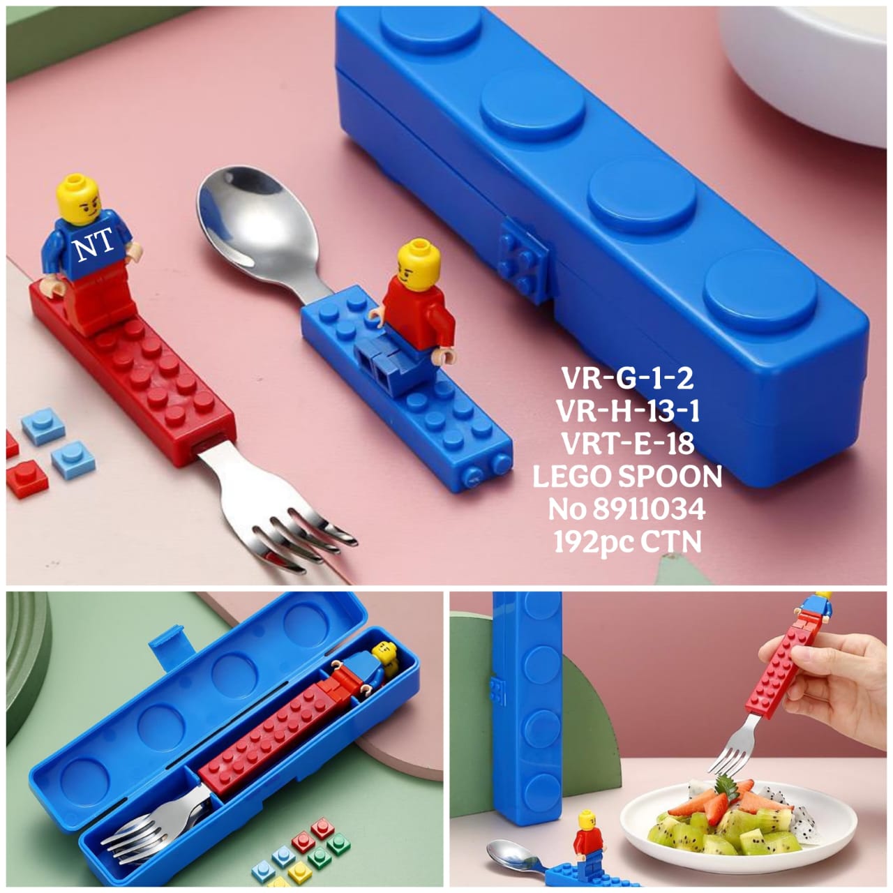 VR-G-1-2  VR-H-13-1  VRT-E-18  LEGO SPOON  No 8911034  192pc CTN