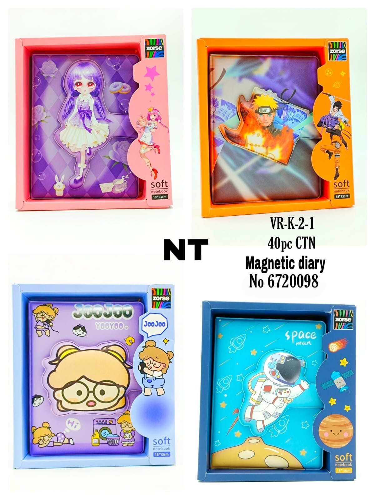 VR-K-2-1  40pc CTN Magnetic diary No 6720098