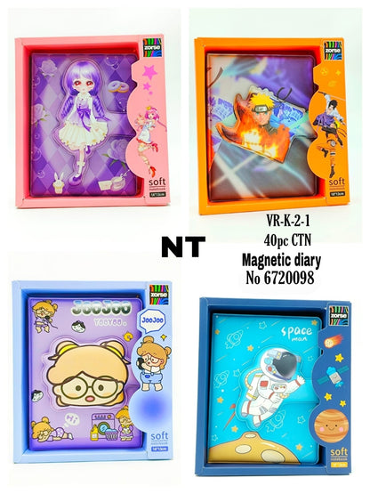 VR-K-2-1  40pc CTN Magnetic diary No 6720098