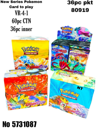 New Series Pokemon Card to play  VR-4-1  60pc CTN