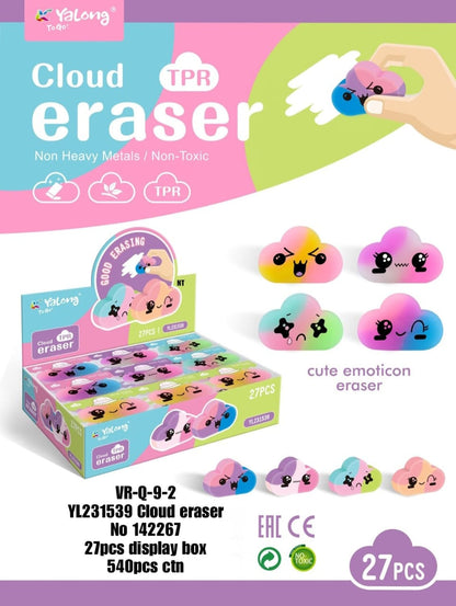 VR-Q-9-2  YL231539 Cloud eraser  No 142267 27pcs display box 540pcs ctn