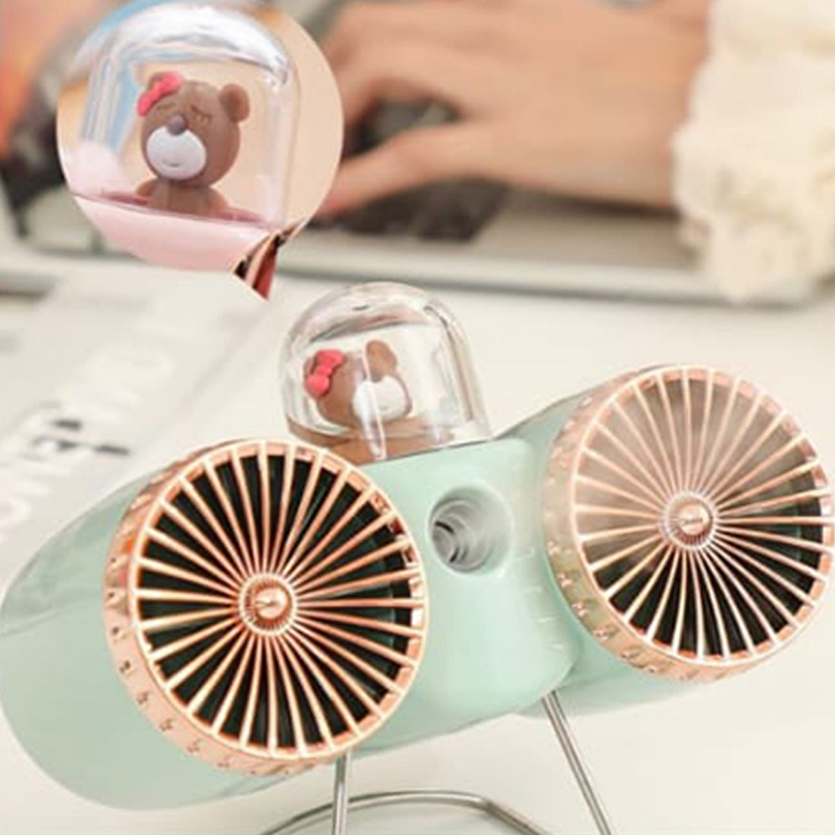 UR-K-2-1 33A =3 mini double head fan No 2149015 CTN