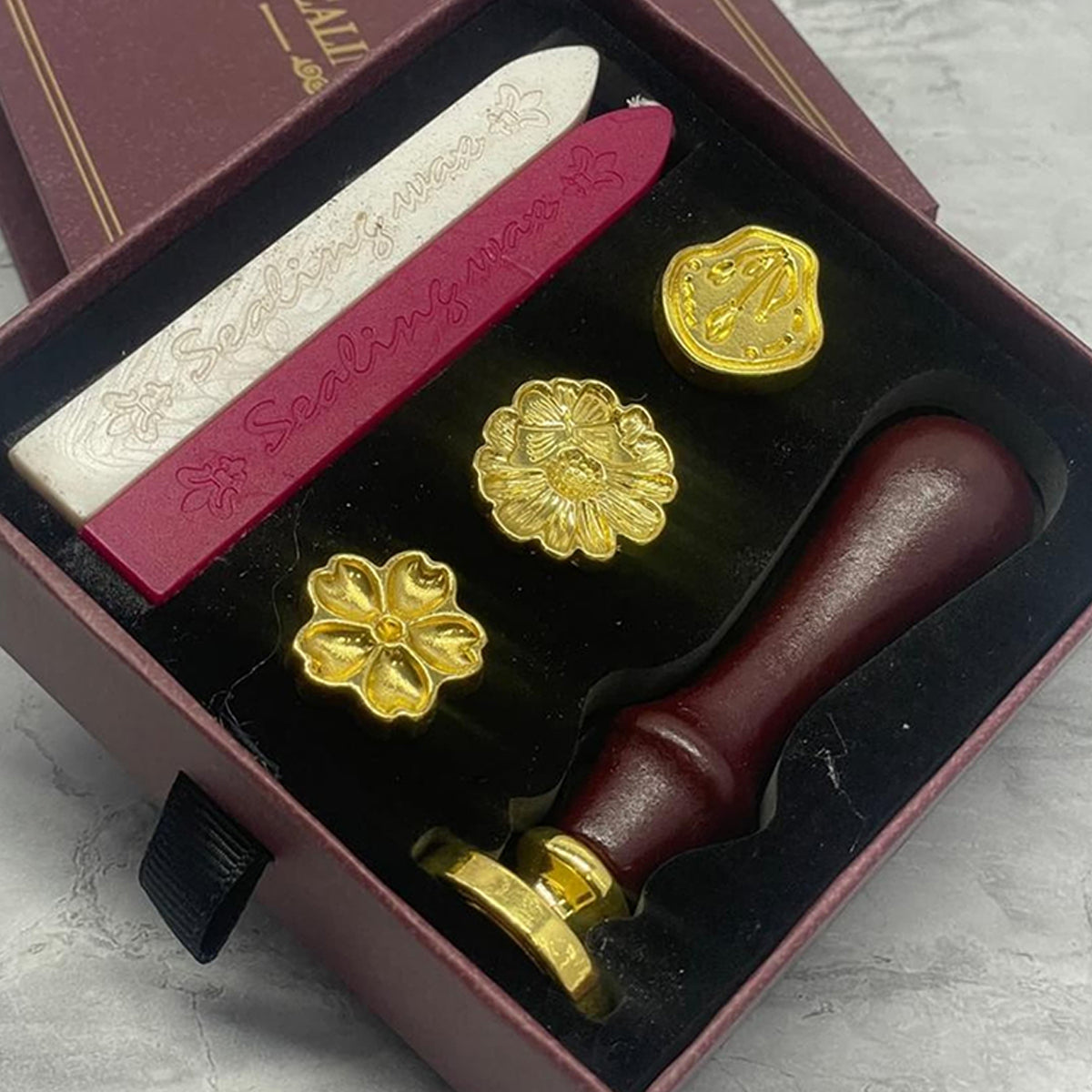 UR-O-5-3 Vintage DIY wax seal stamp kit No 5628034