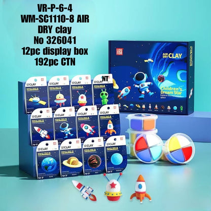 UR-P-6-4 WM-SC1110-8 AIR DRY clay No 326041 12pc display box 192pc CTN