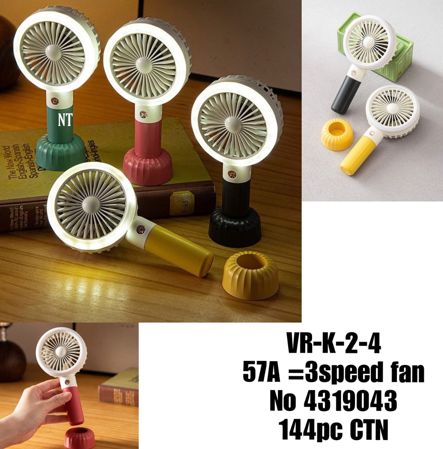 VR-K-2-4 57A 3 mini fan No 4319043 144pc CTN