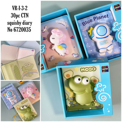 VR-I-3-2 30pc CTN squishy diary No 6720035