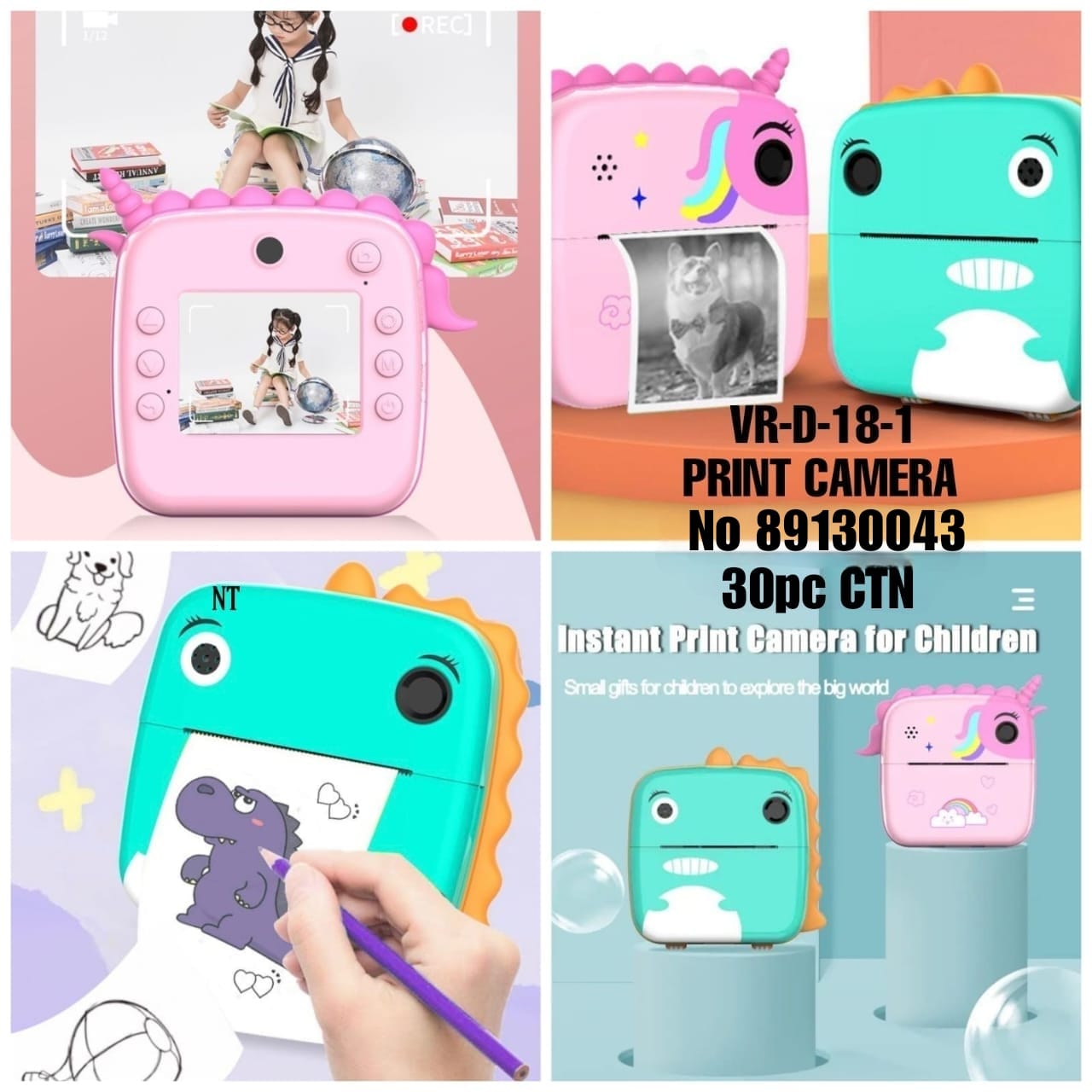 VR-D-18-A Instant Mini Printer No 89130043 CTN