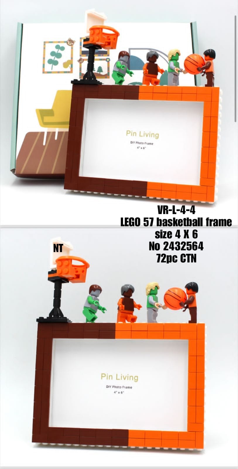 VR-L-4-4 LEGO 57 basketball Photo Frame size 4K 6 No 2432564 CTN