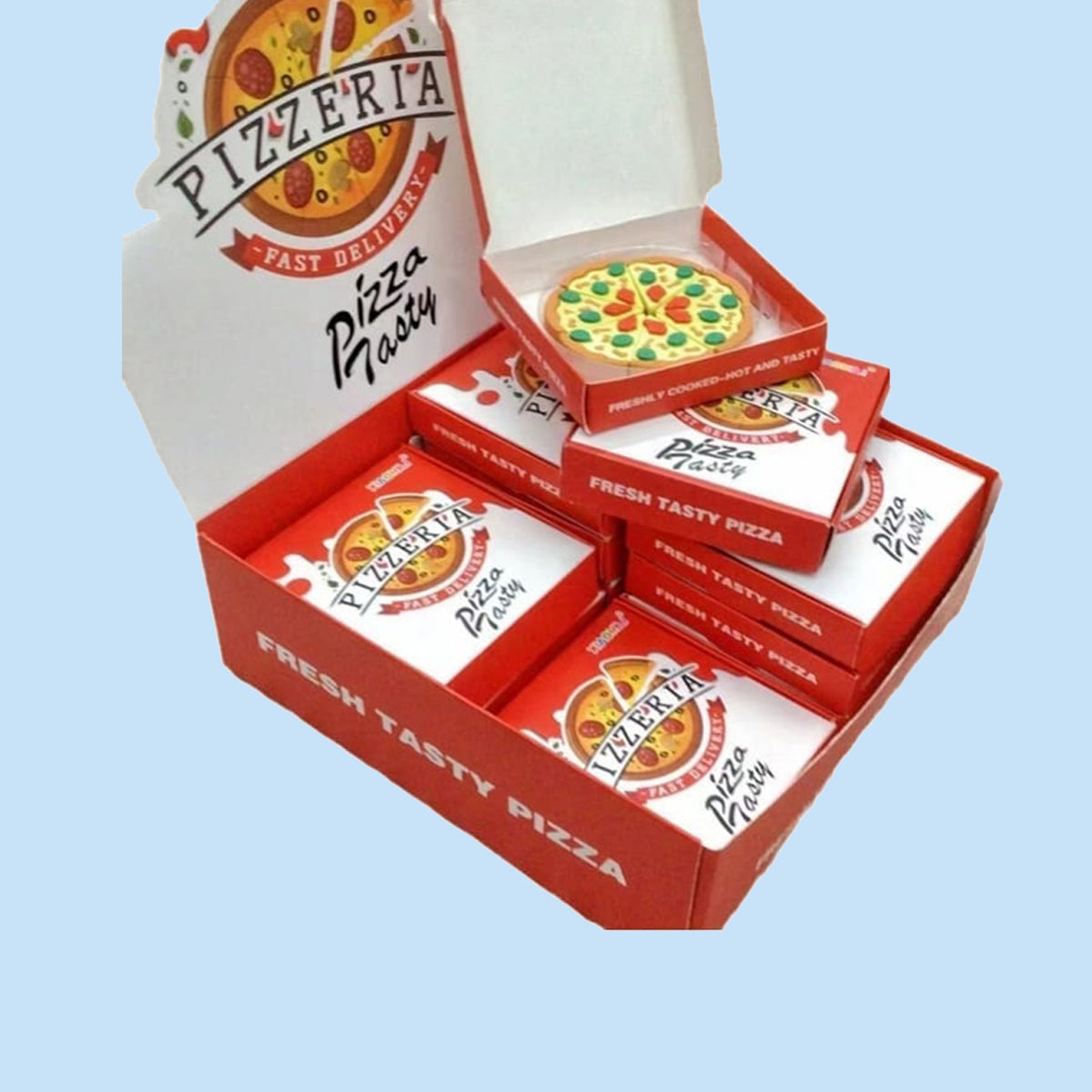 VR-P-7-1 8101 Pizza eraser No 564032 12pc display box CTN
