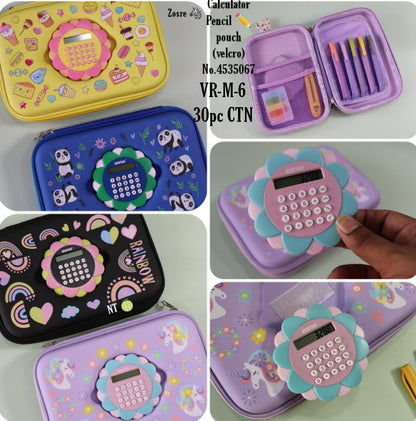 Calculator - Pencil pouch (velcro) No.4S3506 VR-M-6