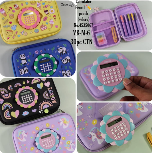 Calculator - Pencil pouch (velcro) No.4S3506 VR-M-6