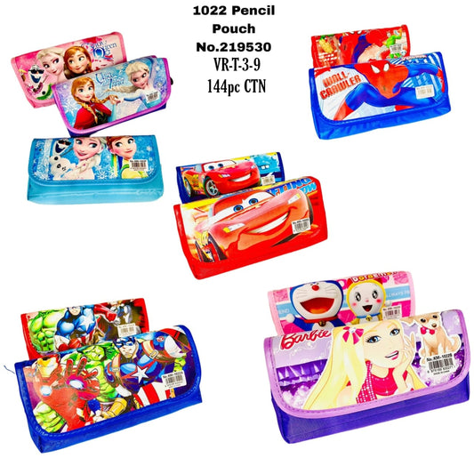1022 Pencil Pouch No.219530 YR-T-3-9 144pc CTN